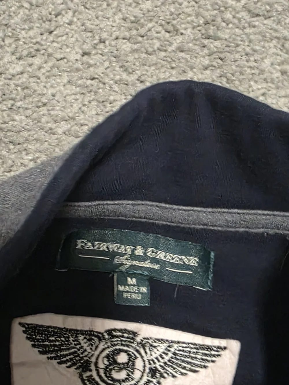 Fairway & Greene Men's Heather Gray Quarter-Zip Sweater with Bentley Logo